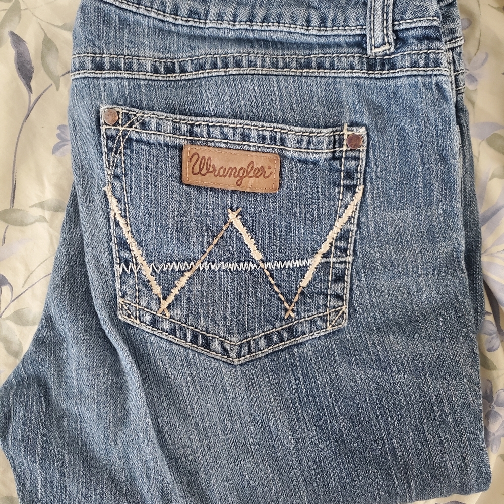 Wrangler premium patch jeans 7/8 x 32